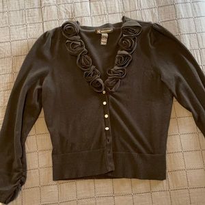 INC cute cardigan black